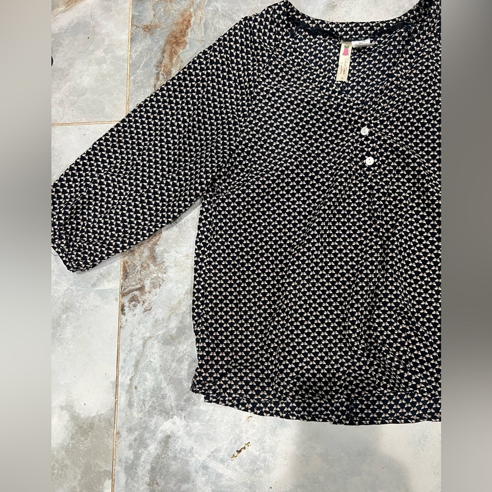 Alice Moon Black and White Blouse - Picture 5 of 8
